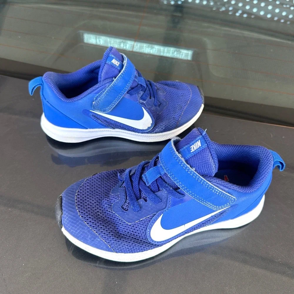 Nike Downshifter 9‎ Toddler Boy Sneakers Size 12 Blue Shoes
